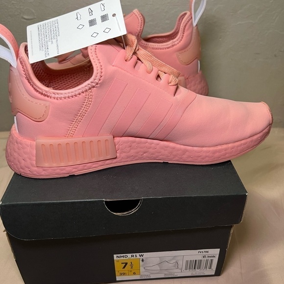 Adidas Nmd R1 Women Size 7.5 New With Tag And Original Box. Beautiful Pink. - Picture 8 of 14